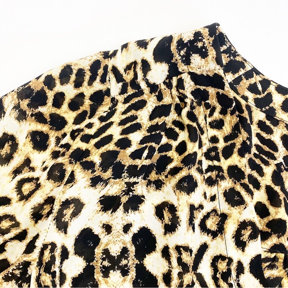 A.L.C. Daisy Silk Leopard Print Mini Dress Kim Kardashian - Picture 8 of 14